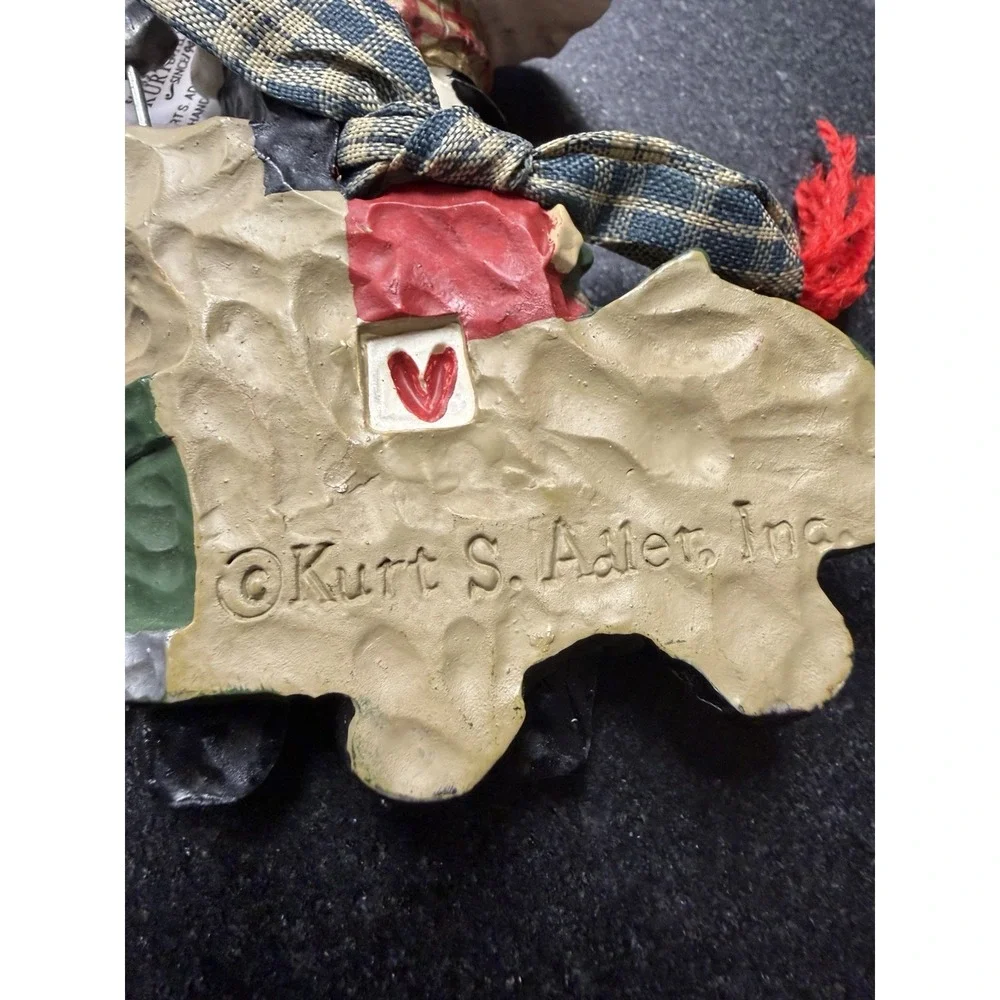 Vintage Kurt S Adler Santa's World Snowman Car Christmas Ornament 4